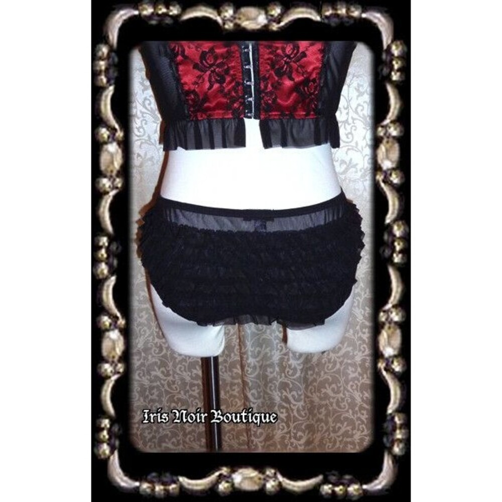 Lip Service Vaudeville Vamps Gothic Victorian Cosplay Ruffle Panties 2XL